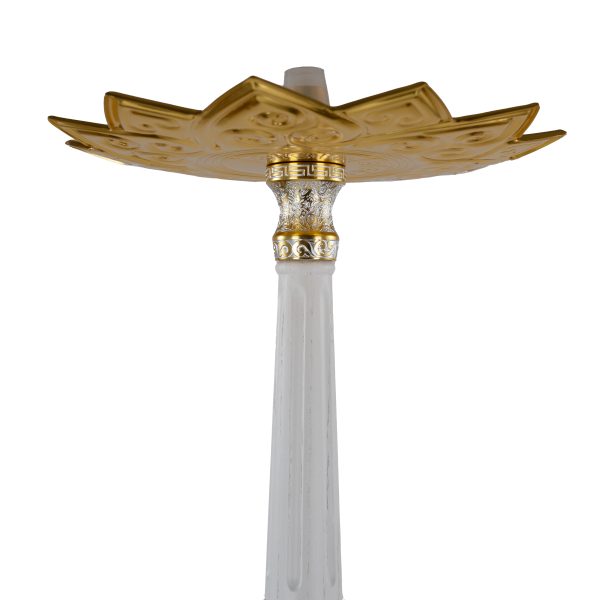 Dschinni Legend Silver Alu Art White Hookah - Image 3