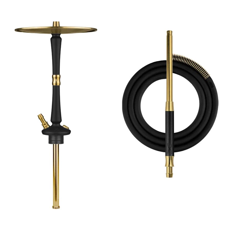 Hoob Go Black x Gold Hookah