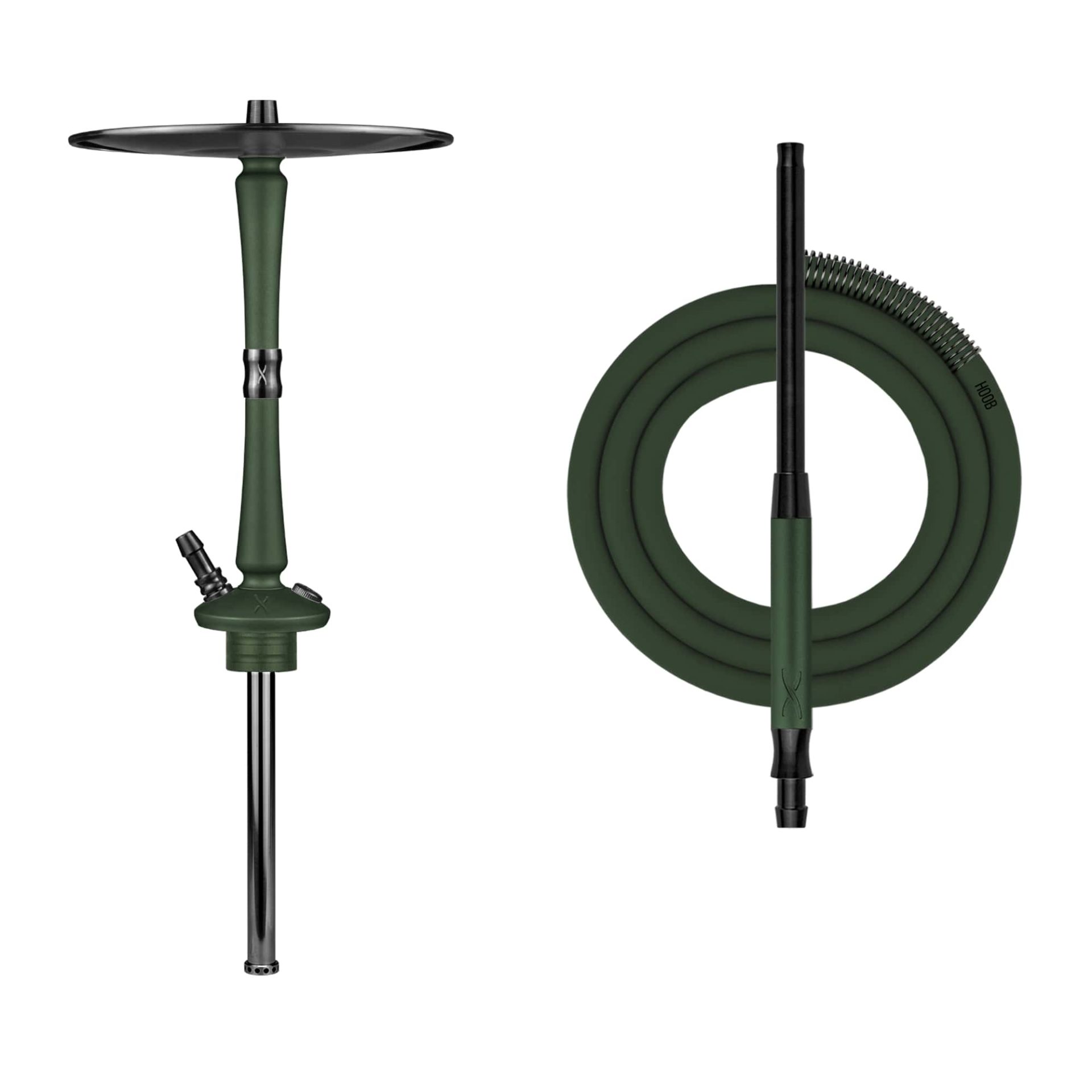 Hoob Go British Racing Green x Black Hookah