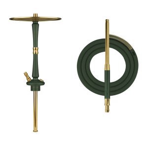 Hoob Go British Racing Green x Gold Hookah