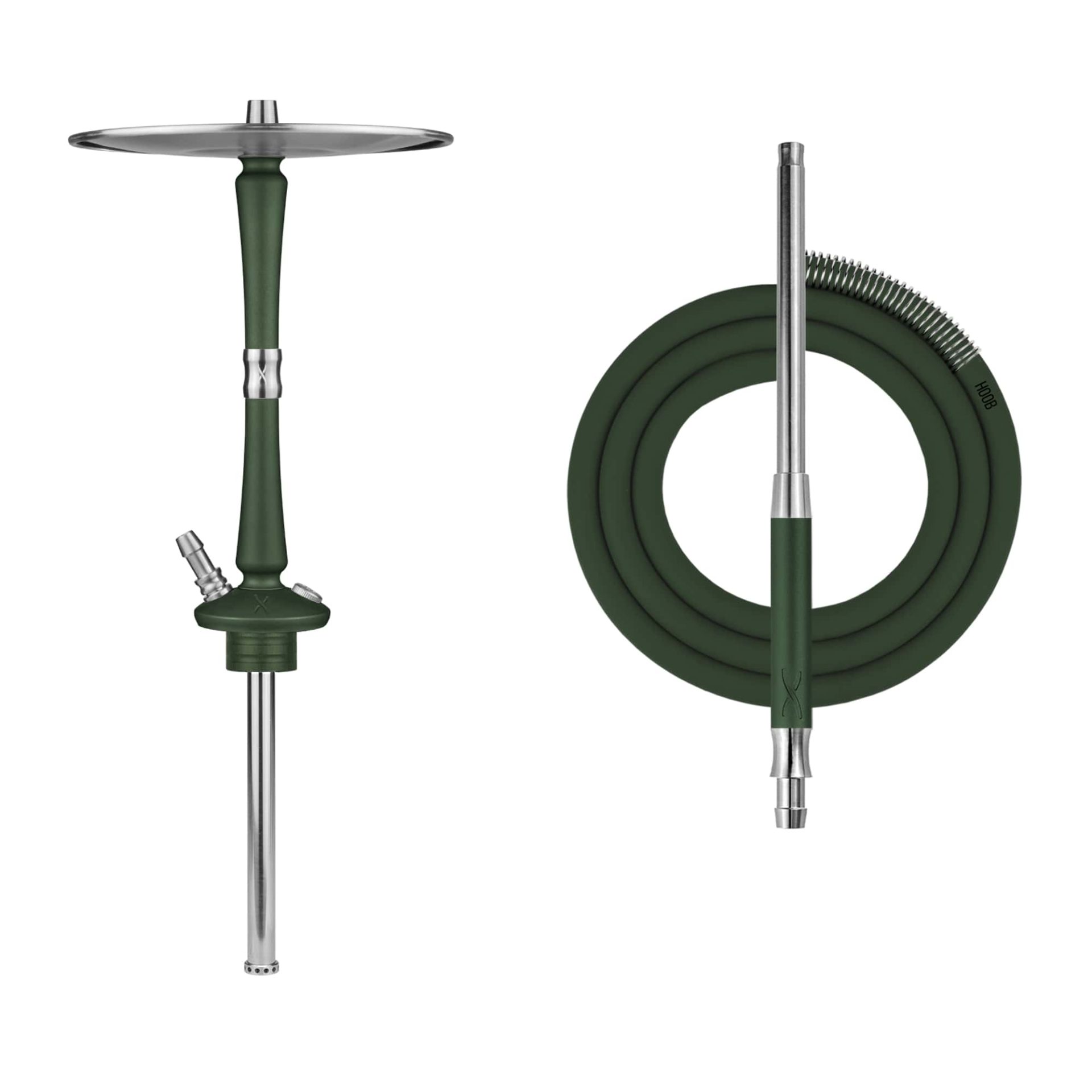 Hoob Go British racing Green x Stainless Steel Hookah