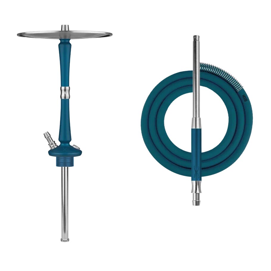 Hoob Go Marine Blue x Stainless Steel Hookah