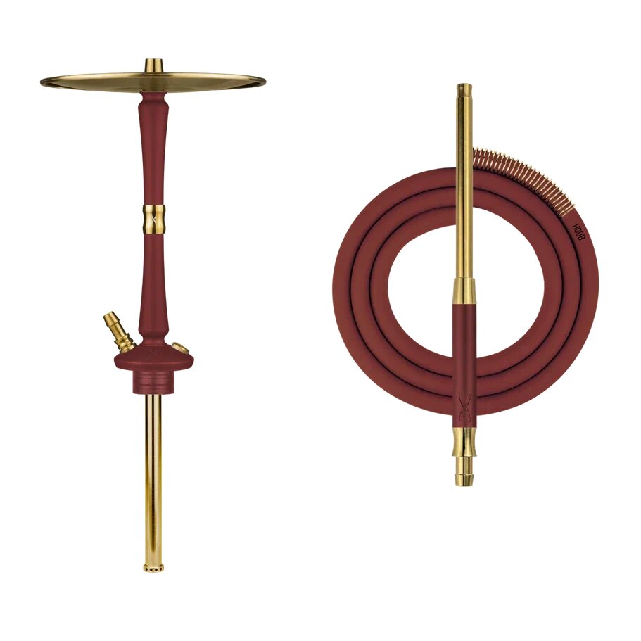 Hoob Go Wine Red x Gold Hookah