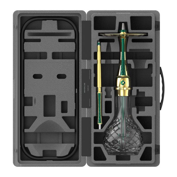 Maxx Royal Emerald Gold Screw Hookah - Image 4