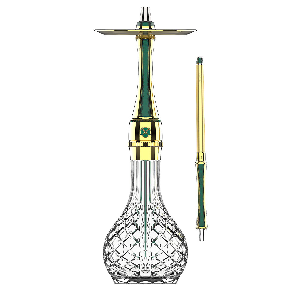 Maxx Royal Emerald Gold Screw Hookah