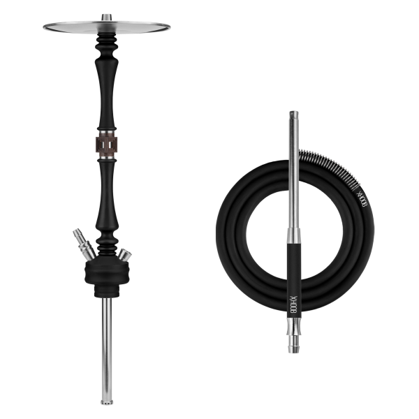 Hoob Mars Black x Stainless Steel Hookah
