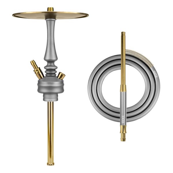 Hoob Mars Mini Space Grey x Gold Hookah