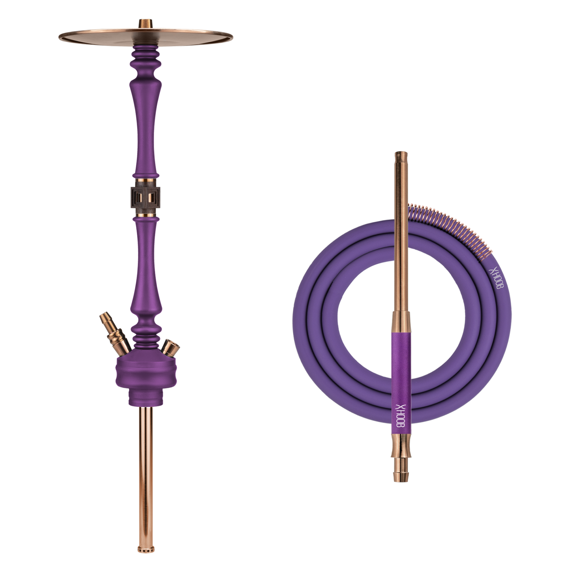 Hoob Mars Royal Purple x Bronze Hookah
