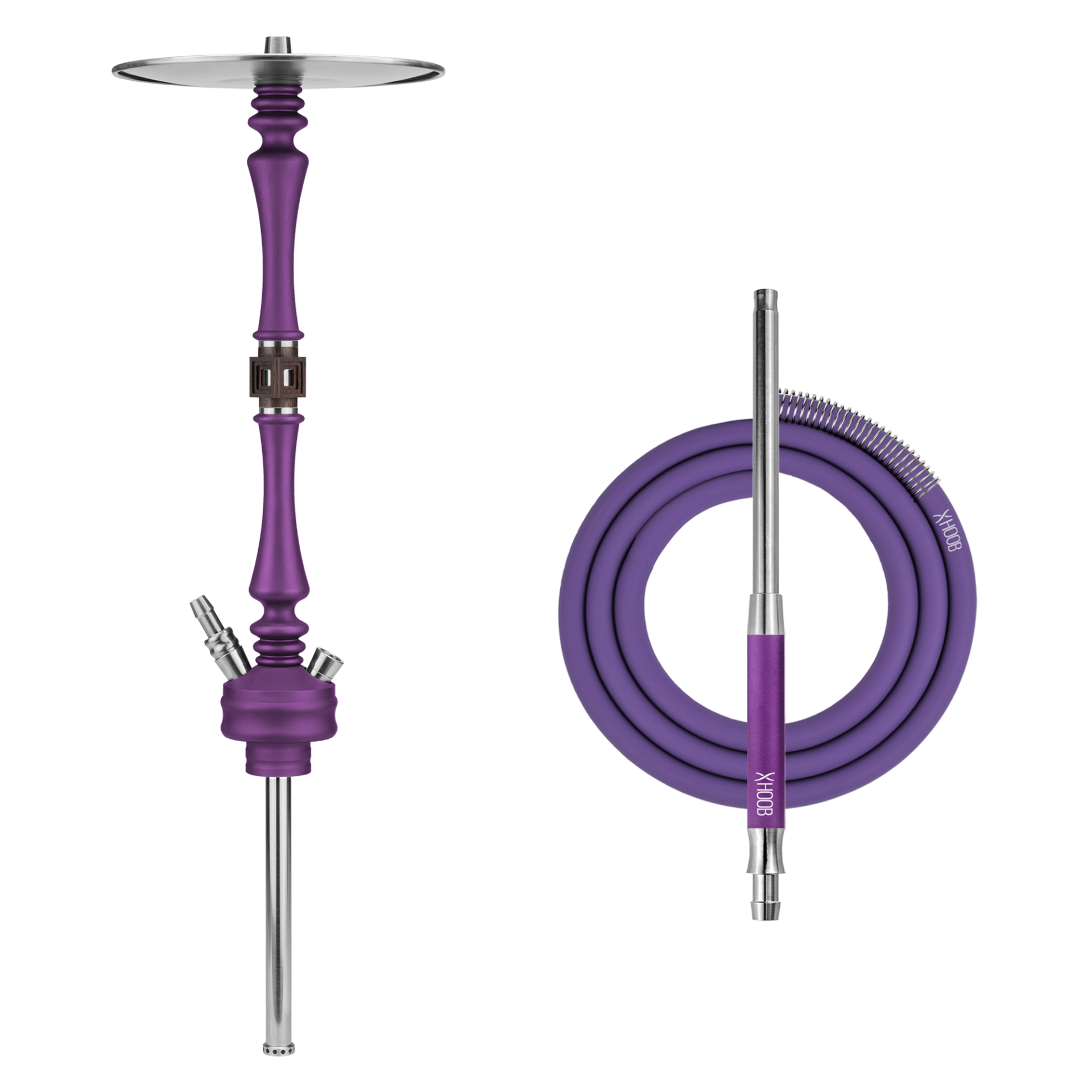 Hoob Mars Royal Purple x Stainless Steel Hookah