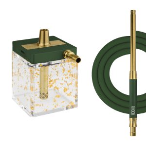 Hoob SubAtom British Racing Green x Gold x Gold Hookah