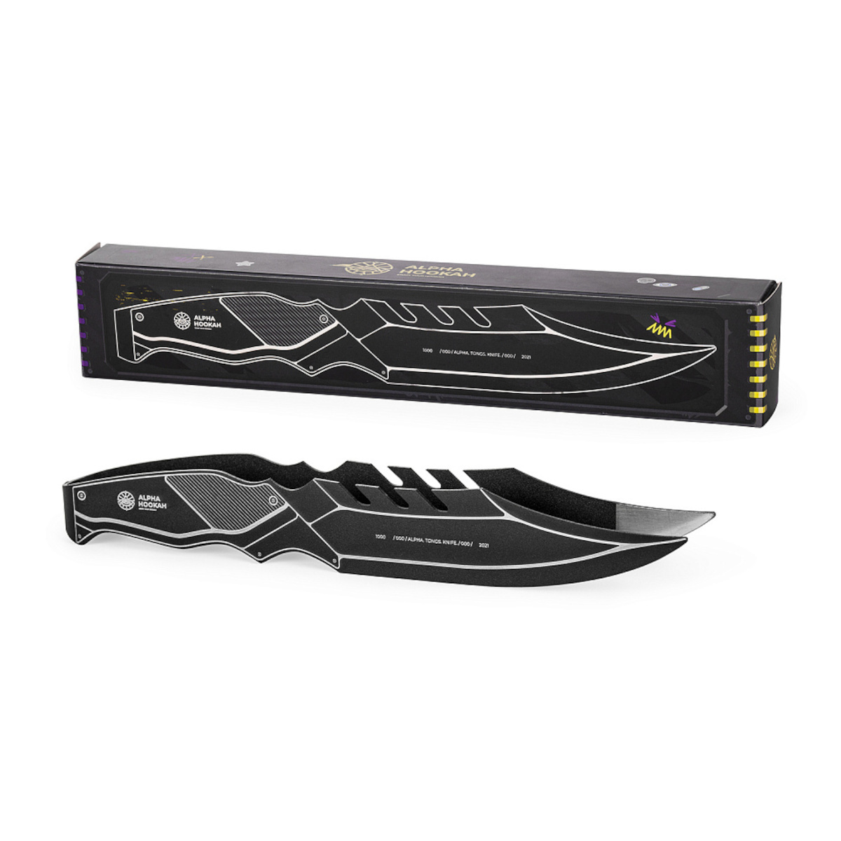 Alpha Hookah Military Modern tongs