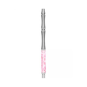 Moze Stainless Steel Wavy Pink hookah mouthpiece