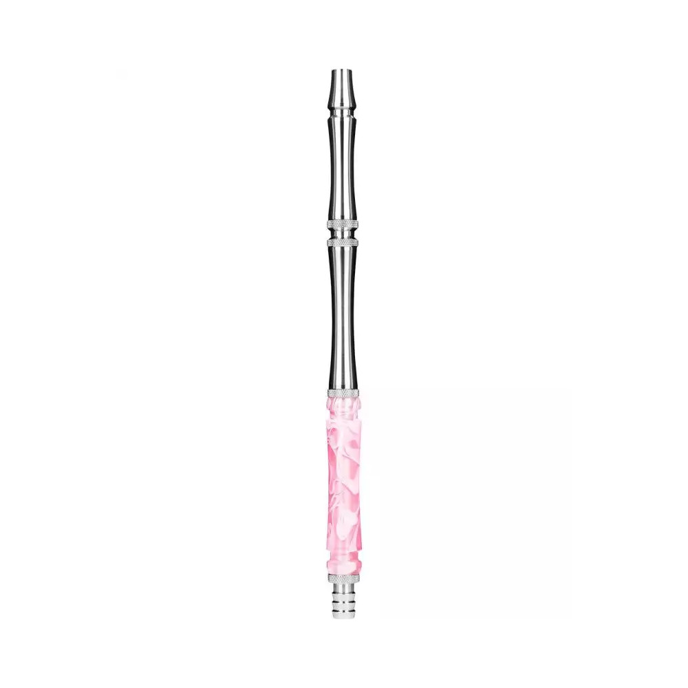 Moze Stainless Steel Wavy Pink hookah mouthpiece