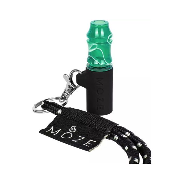 Moze Tip II Wavy Line Green personal mouth tip