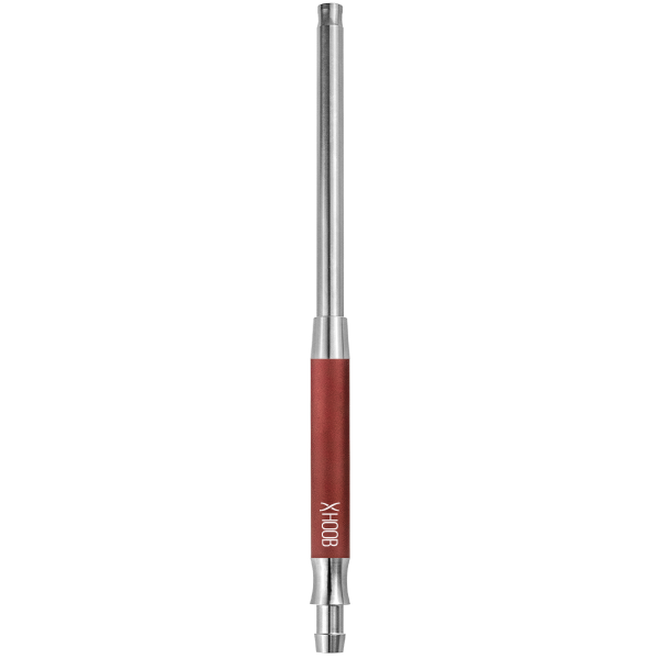 Hoob SMPL V2 Wine Red x Stainless Steel hookah mouthpiece