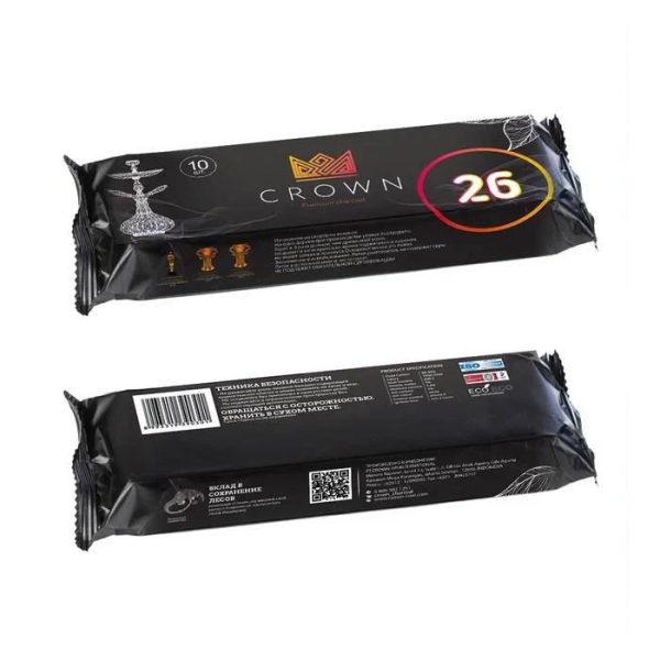 Crown hookah charcoal 26mm (10pcs.)