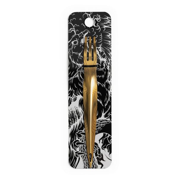 Alpha Hookah F**K Gold steel fork