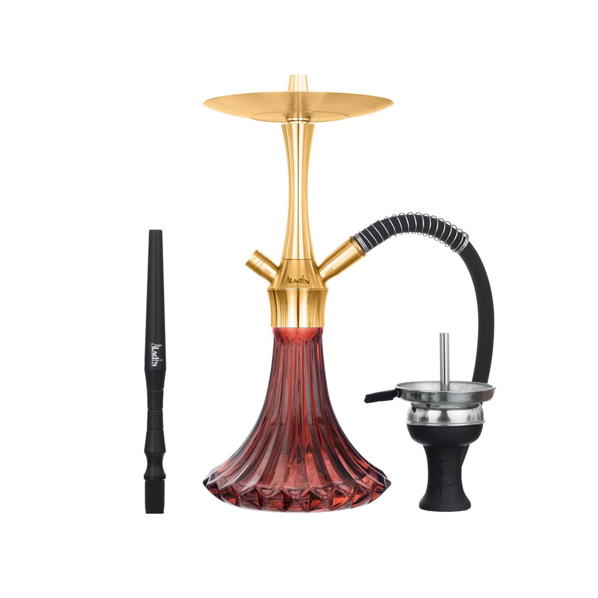 Aladin MVP A36 Gold Dark Red Hookah