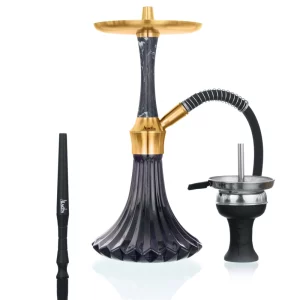 Aladin Epox 360 Black Gold Pattern Hookah