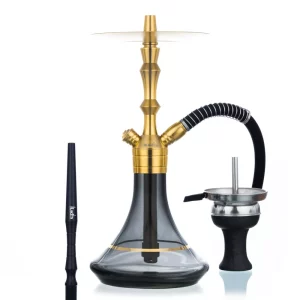 Aladin MVP 360 Black With Gold Ring Hookah