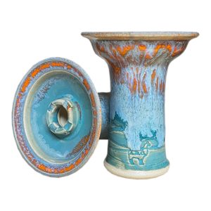 Alpaca LeRook Orange Teal Bowl