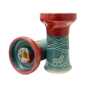 Alpaca Rook Mini Red Over Blue Bowl