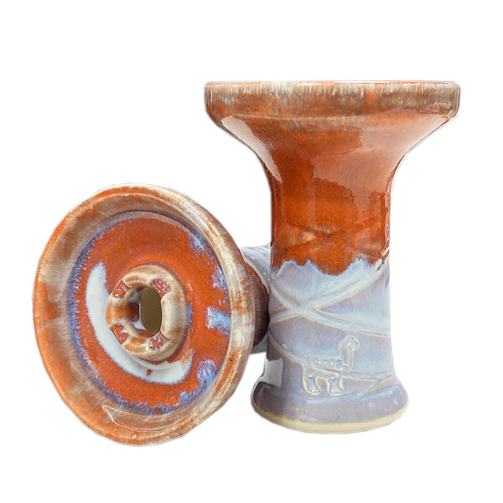 Alpaca Rook Orange Blue White Bowl