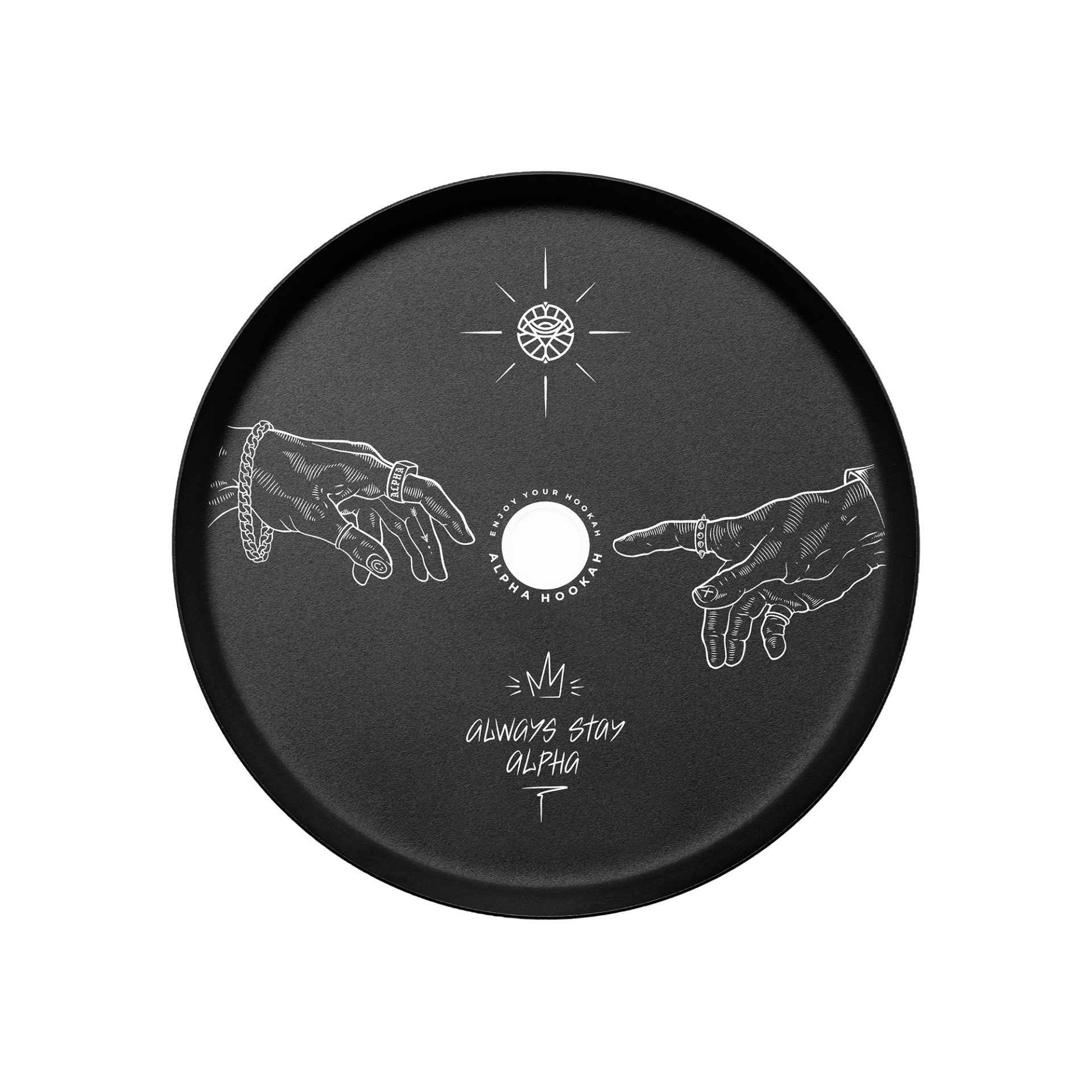 Alpha Hookah Stay Alpha ash plate