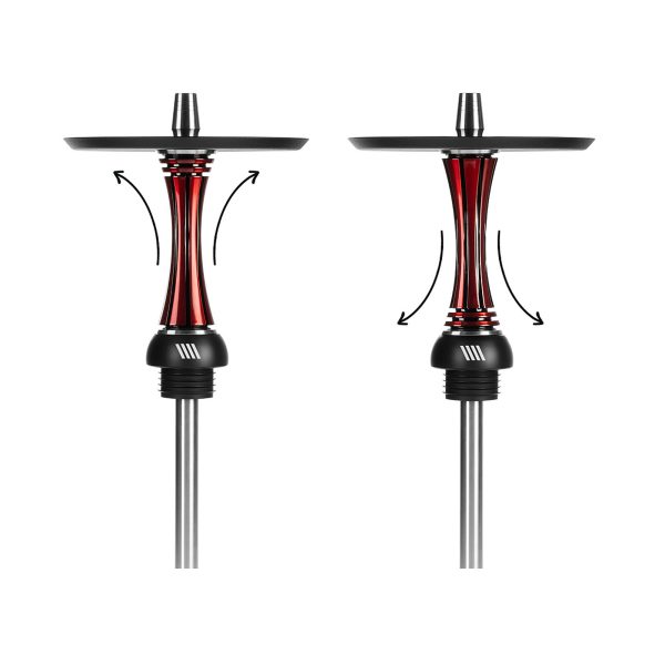 Alpha Hookah X Reverse Red Matte Hookah - Image 3