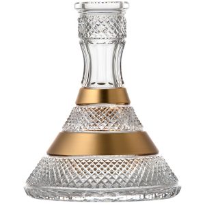 Caesar Bohemia Diamond Cut Gold Hookah Vase