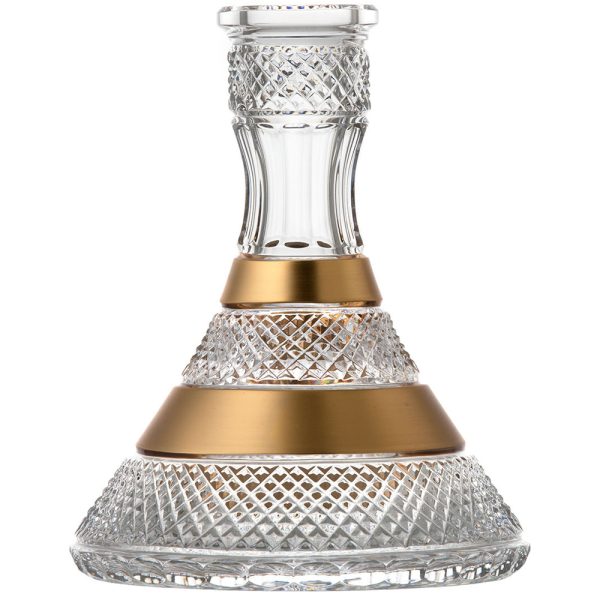 Caesar Bohemia Diamond Cut Gold Hookah Vase