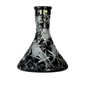 Caesar Bohemia Glass Mars Black Hookah Vase