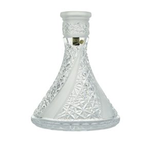 Caesar Bohemia Glass Tradi Cone Fan Mat Hookah Vase