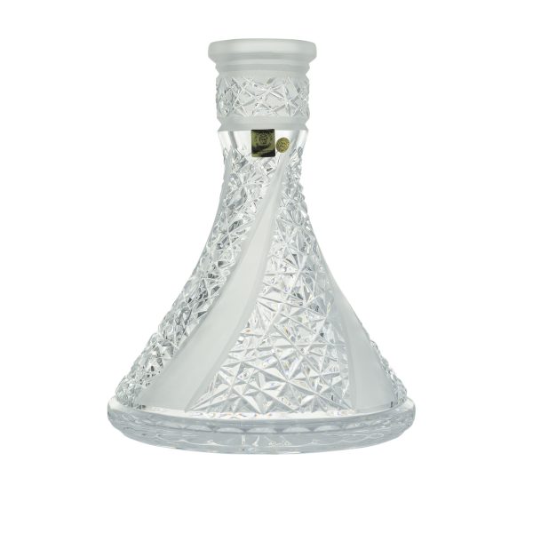 Caesar Bohemia Glass Tradi Cone Fan Mat Hookah Vase