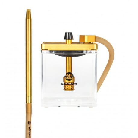 MS Micro Clear/Gold Hookah