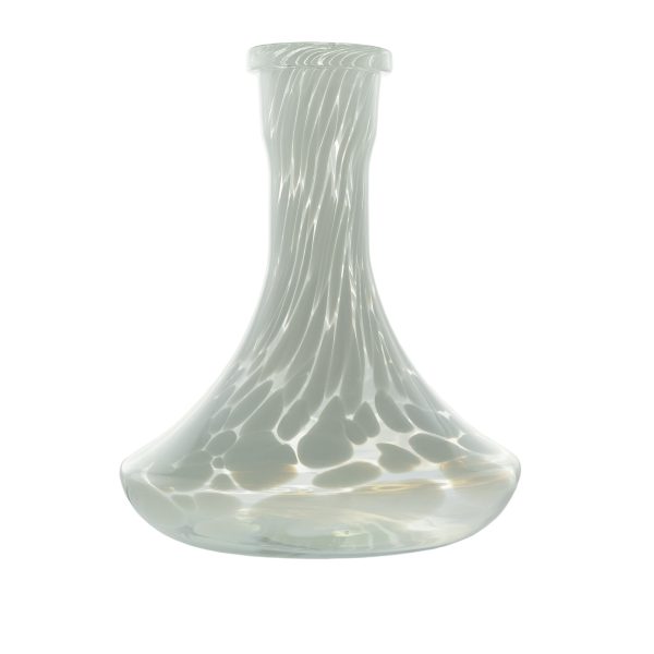 Classic White Crumble Hookah Vase