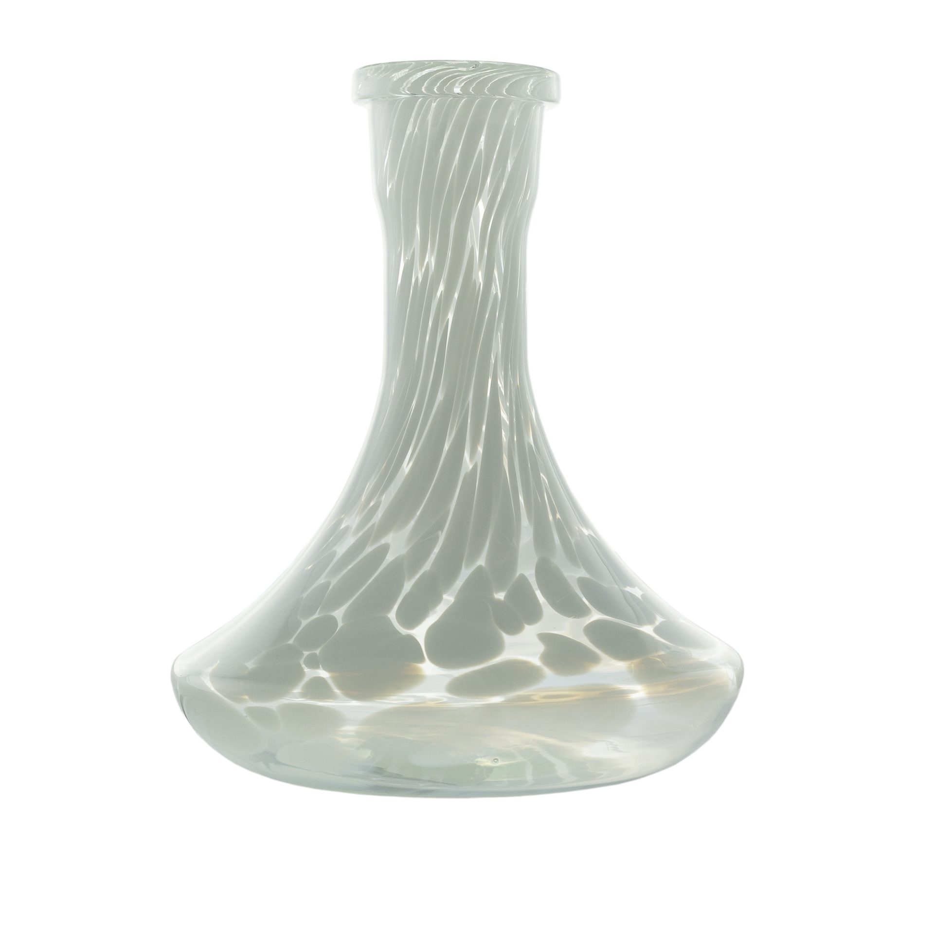 Classic White Crumble Hookah Vase