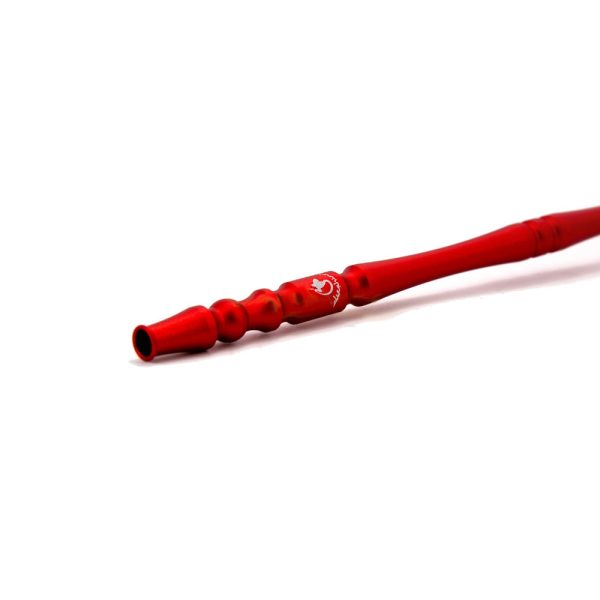 Dschinni Aluminum Hokus Pokus Matte Red hookah mouthpiece - Image 3