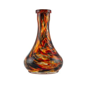 Drop Black Red Crumble Hookah Vase