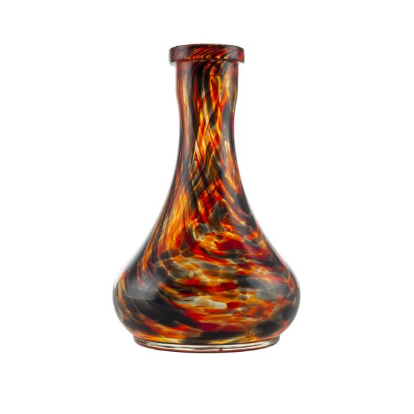 Drop Black Red Crumble Hookah Vase