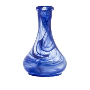 Drop Blue Alabaster Hookah Vase