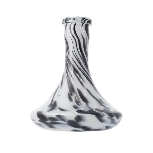 Classic Black-white Crumble Hookah Vase