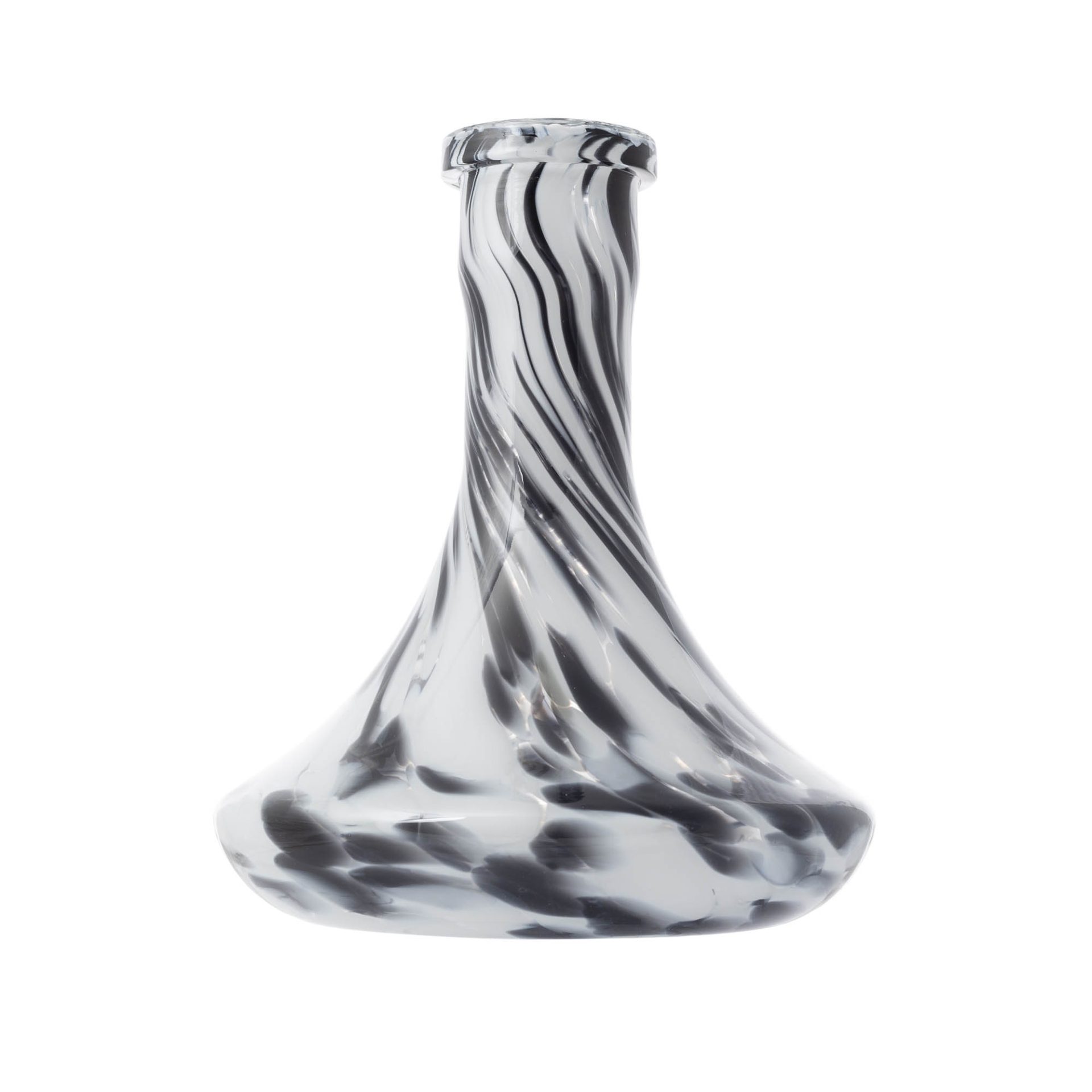 Classic Black-white Crumble Hookah Vase