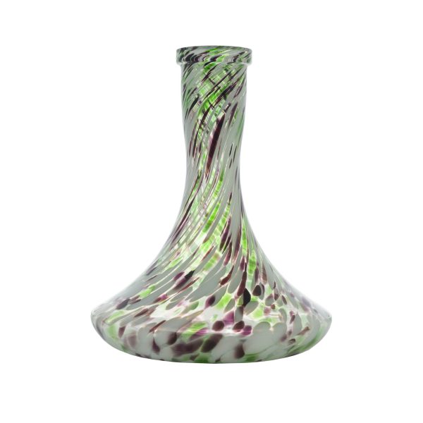 Classic Green White Purple Marble Hookah Vase