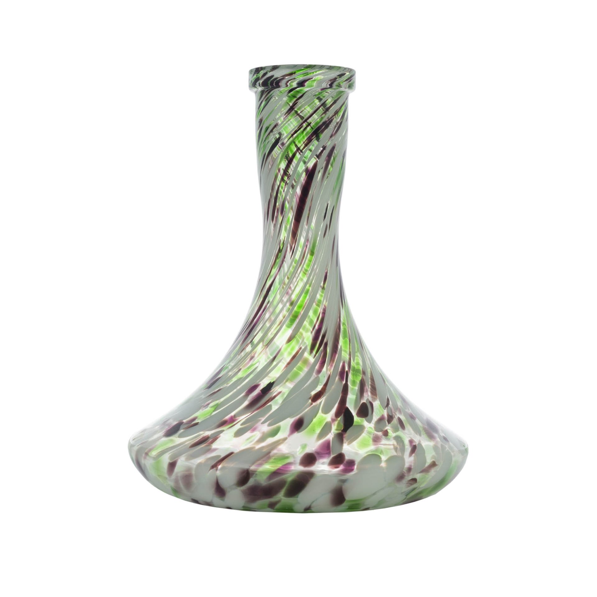 Classic Green White Purple Marble Hookah Vase