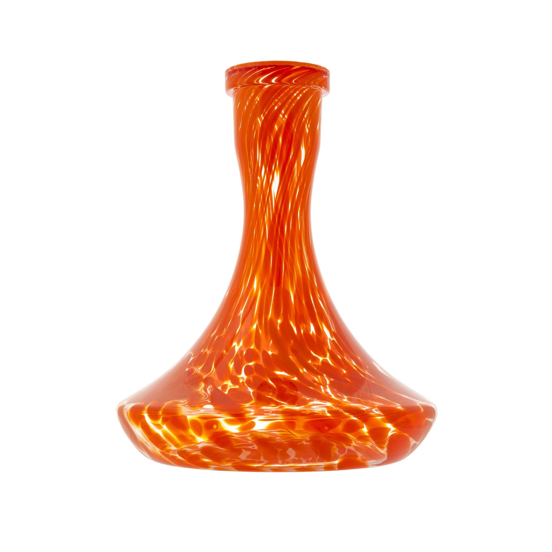 Classic Orange Crumble Hookah Vase