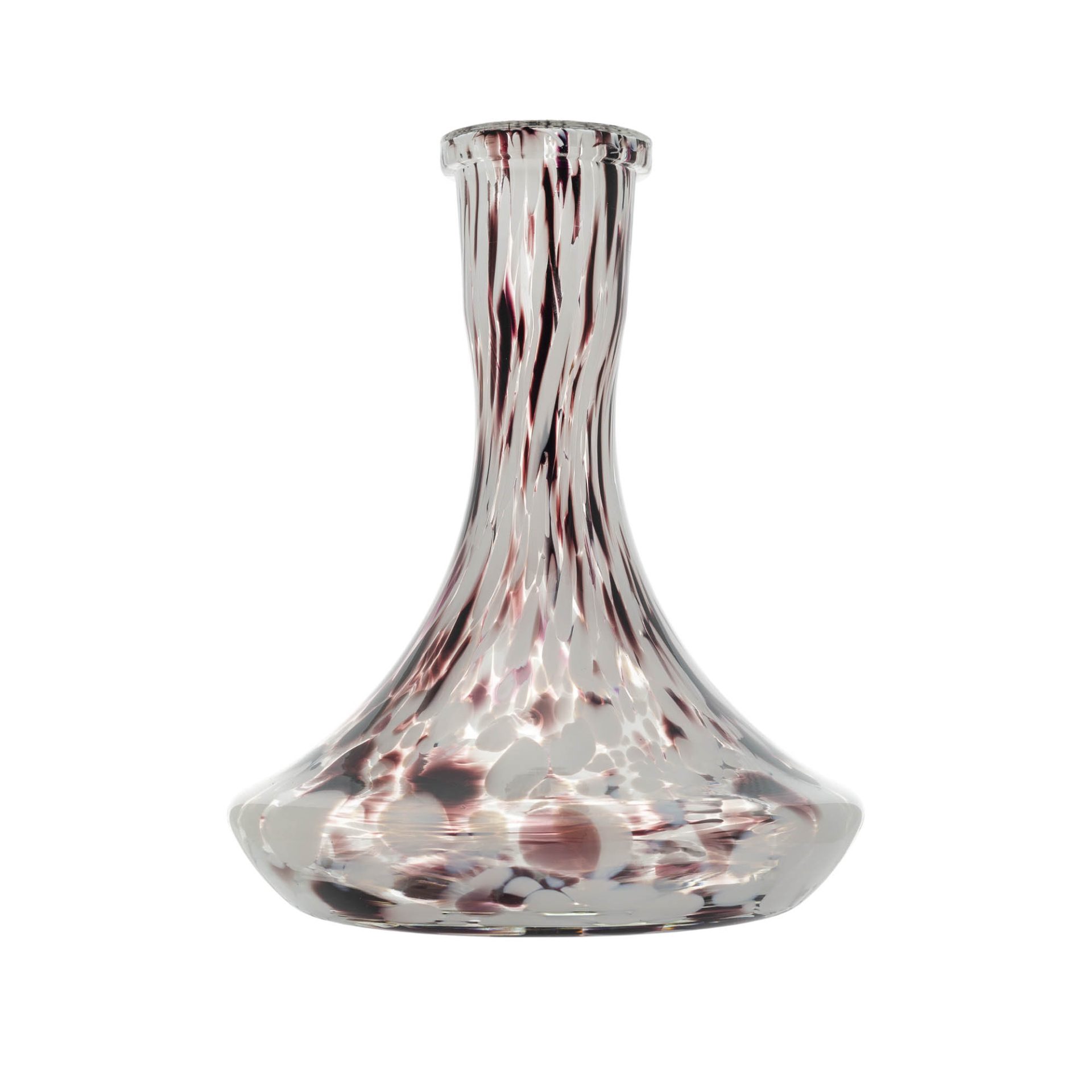 Classic White-violet Crumble Hookah Vase