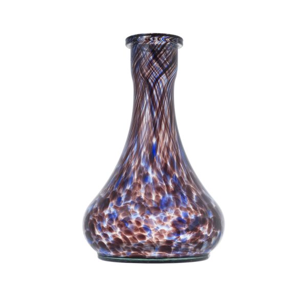 Drop Blue Purple Marble Hookah Vase