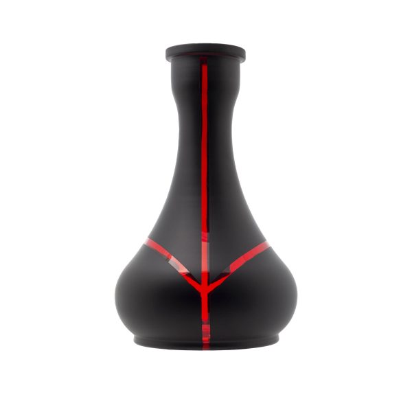 Hookah Vase Drop Red Stripes