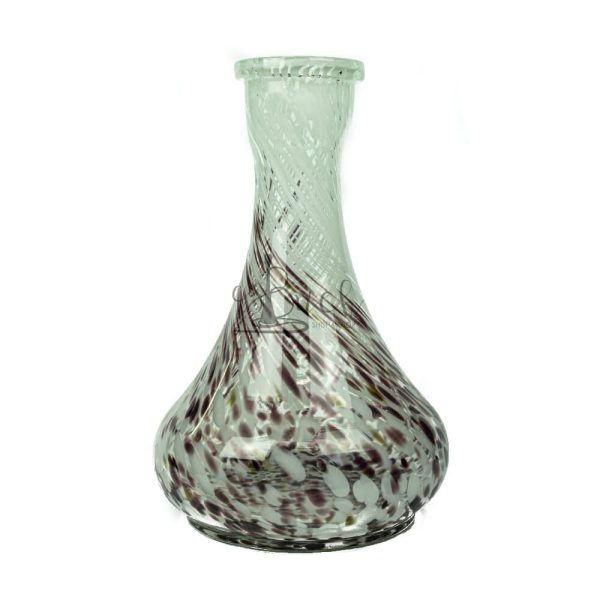 Drop White Violet Hookah Vase